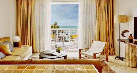 Palm Heights Beach Suites with beach view at one of the best boutique hotels in Cayman Islands