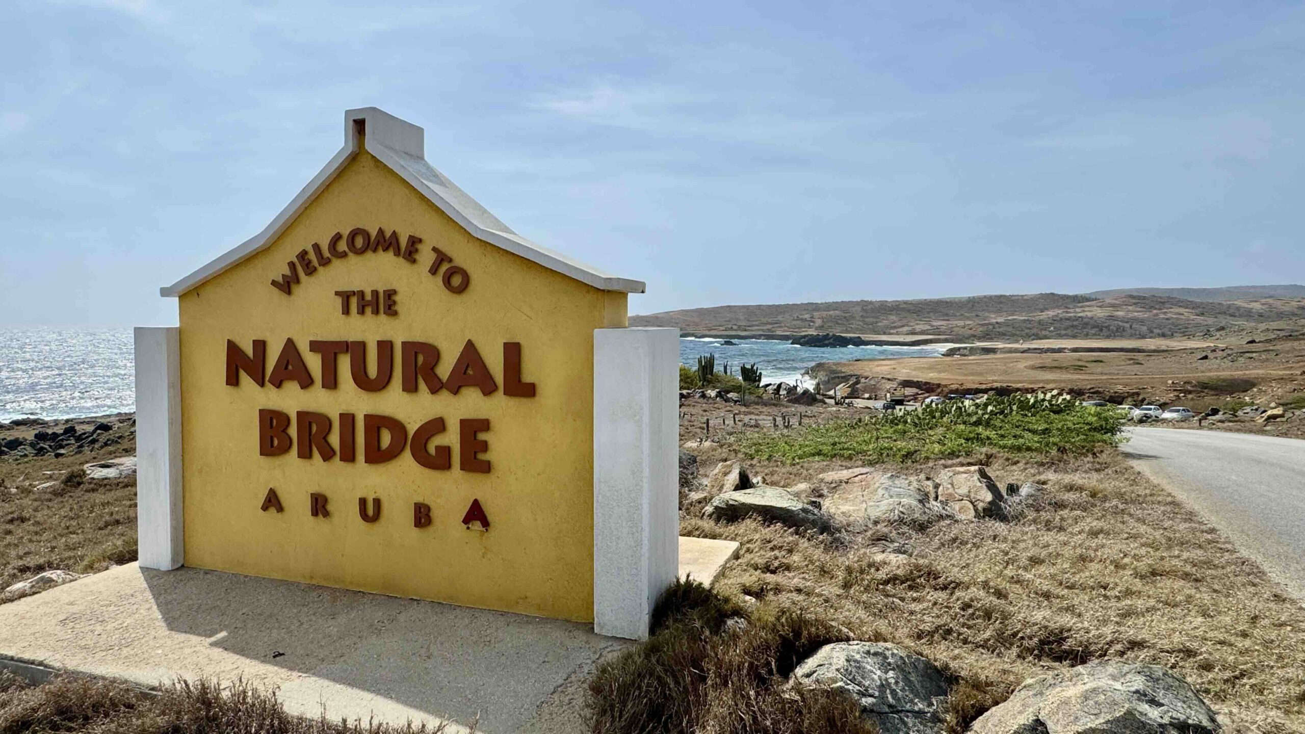 Natural Bridge on Aruba's rugged east coast