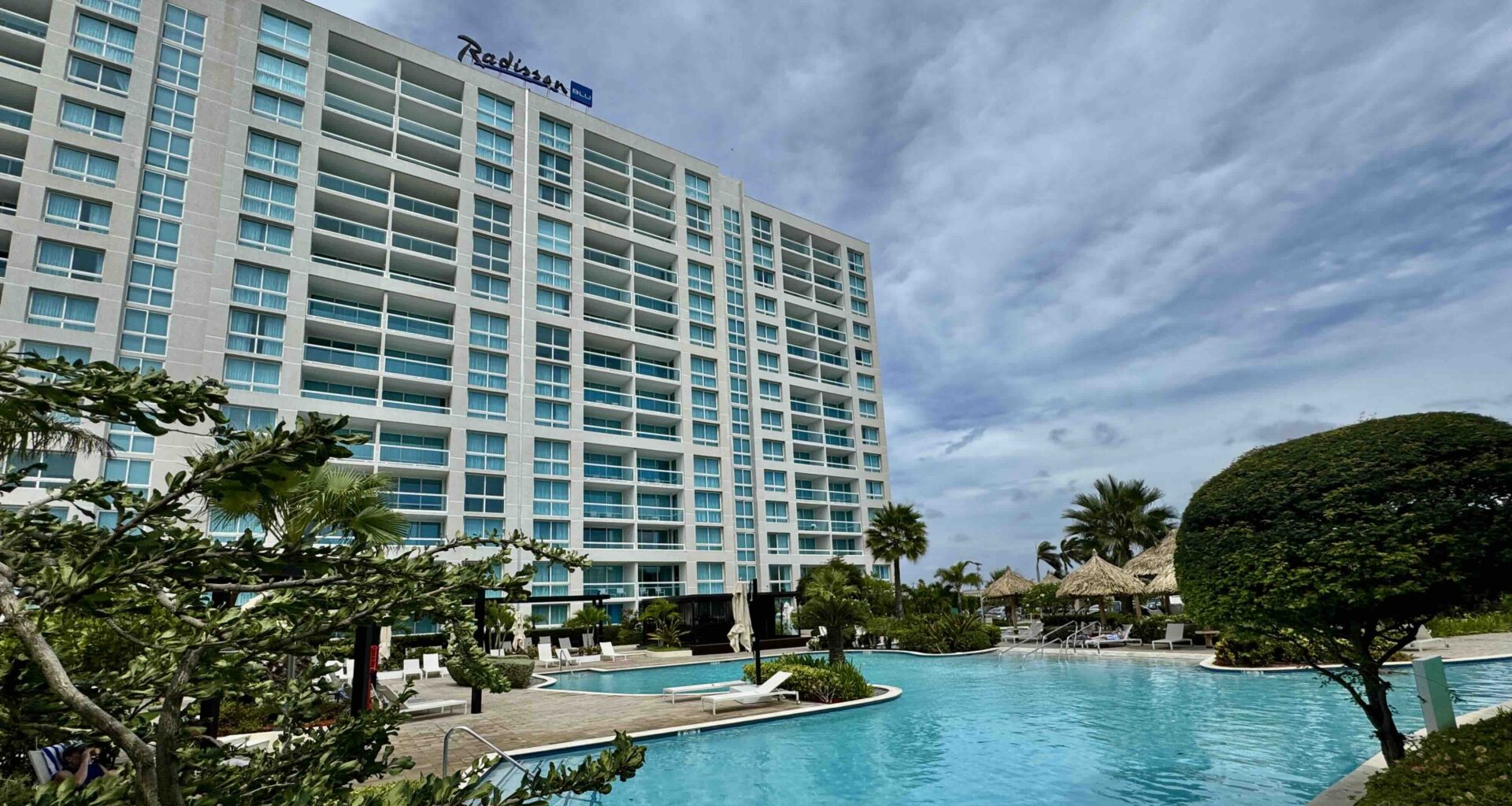 The Radisson Blu Aruba Exterior and pool photo by Bryan Dearsley