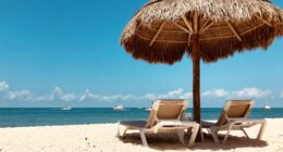 The Travel Nook The best beaches in Cozumel bech umbrella